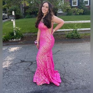 Jovani One Shoulder Sequin Dress